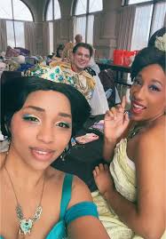 Tea party day with the Princess’!💕 it’s definitely not my normal aesthetic  but it’s so fun getting to work with all of these wonderful people!  #princess #disney @Riyuski @lean mean lillian hope @Anna