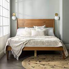 It also describes any architecture, furnishings. Amazon Com Walker Edison Mid Century Modern Wood Queen Headboard Footboard Platform Bed Frame Bedroom Caramel Furniture Decor