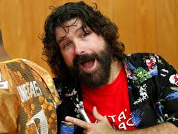 Wrestler Mick Foley draws a packed crowd