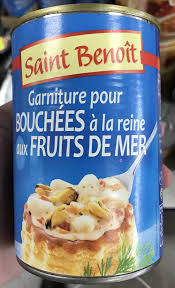 Garniture Pour Bouchees A La Reine Aux Fruits De Mer Saint Benoit 400 G