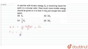 This is just to cover the difference in cost for the cable and extra f connectors which will be required. A Satellite With Kinetic Energy E K Is Revolving Round The Earth In A Circular Orbit How Much Youtube