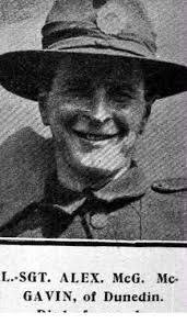 In Loving Memory: 53383 L/Sergeant Alexander McGregor McGavin,  4/7/1887-1898-9/1/1918.