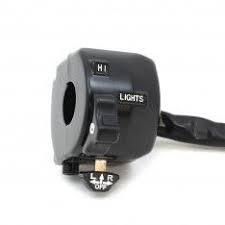 K S Vintage Style Left Hand Control Switch Turn Signal Horn Hi Lo Black Fits 7 8 Motorcycle Mirrors Handlebar Vintage Motorcycle