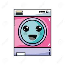 All the best random emojis for free. Kawaii Cute Happy Washing Machine Vector Illustration Royalty Free Cliparts Vectors And Stock Illustration Image 96263397