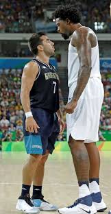 They needed porzingis to play well and he just didn't. You Talking To Me Argentina S Facundo Campazzo Argues With United States Deandre Jordan Right During A Basketball Photos Basketball Players Usa Basketball