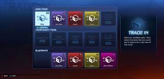 They require a bit of work to obtain. How Item Trade In Works Rocket League Shacknews