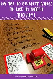 Why you may need speech therapy. My Top 10 Favorite Games To Use In Therapy Speech Time Fun Speech And Language Activities