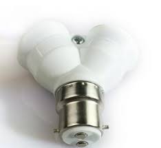 B22 E27 E14 To 2 E27 2 E14 Light Bulb Socket Splitter
