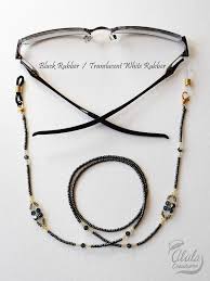 Chaine En Verre Cristal Porte Lunettes Chaine De Lunettes De Etsy Eyeglasses Holder Necklace Eyeglass Chain Glasses Chain
