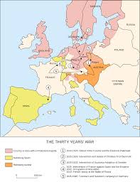 Thirty Years War 1618 1648 This Map Shows Some Of The Highlights Of A Complex And Destructive War That Ravaged Europ Thirty Years War European History Map