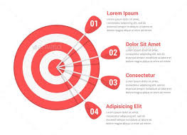 Target With Four Arrows Professional Infographic Template