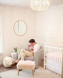 Blush Pink Nursery So Clean And Beautiful Baby Nursery Nurserydecor Babygirl Homedecor Girlsbedr Girl Nursery Room Nursery Baby Room Blush Pink Nursery