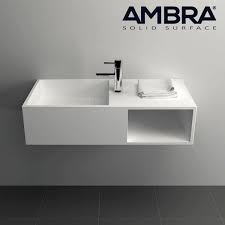 Meuble Vasque Suspendu 80 Cm En Solid Surface Ibiza Meuble Salle De Bain Lavabo Suspendu Meuble Vasque
