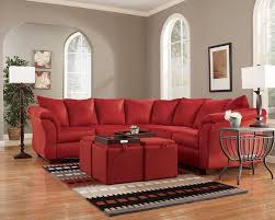 Darcy Salsa Microfiber Red Sectional By Ashley Furniture Reviews Sectional Living Room Sets Living Room Sets Living Room Collections