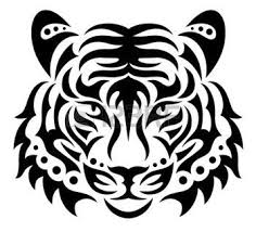 Chat Dessin Noir Et Blanc Banque D Images Vecteurs Et Illustrations Libres De Droits Dessin Noir Et Blanc Tatouage Tribal Tete De Tigre