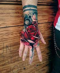 If you look for something unusual, special and. Flower Tattoos Watercolor Rose Hand Tattoo 60 Eye Catching Tattoos On Hand Flowers Tn Leading Flowers Magazine Daily Beautiful Flowers For All Occasions