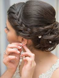 Flowers add romance to this delicate hairdo. Simple Hairstyle For Asian Weddings Crayon