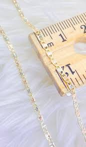 Solid 14K Tri-tone Gold Valentino Diamond Cut Chain 2mm, Ladies Tri-tone  Gold Necklace, Ladies Gold Chain, 14K White Rose Yellow Gold Chain