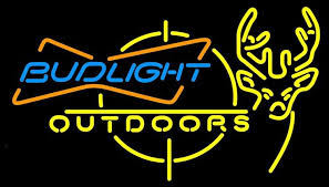 Outdoors Deer Hunting Bud Light Neon Sign Neon Signs Bud Light Neon Sign Neon