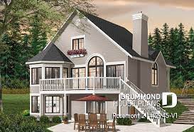 Walkout or daylight basement house plans are designed for house sites with a sloping lot, providing the benefit of building a home designed with a basement to open to the backyard. Sloped Lot House Plans Walkout Basement Drummond House Plans