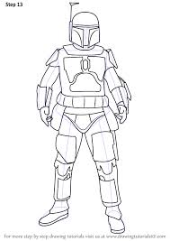 Learn How To Draw Boba Fett From Star Wars Star Wars Step By Step Drawing Tutorials See more ideas about boba fett, star wars, war. to draw boba fett from star wars