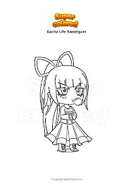 Desenhos de gacha life para colorir. Dibujo Para Colorear Gacha Life Sweetgum Supercolored Com