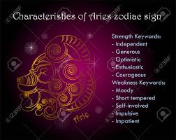 Characteristics Of Aries Zodiac Sign Royalty Free Cliparts Vectors And Stock Illustration Image 101799488