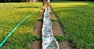 Make A River In The Backyard Out Of Tinfoil Business For Kids Summer Activities For Kids Summer Activities