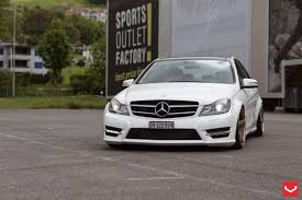 Mercedes marketed their first vehicle in 1901, and they've stayed ahead of the curve ever since, creating some of the most luxurious and prized cars in the world. Stanced Mercedes C Class With A Few Aftermarket Parts Aftermarket Parts C Class Mercedes