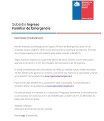 @mindesarrollo #ingresodeemergencia consulta, me llegó el correo indicándome que soy beneficiario del ife, veo mi cuenta y aún no esta depositado. Quedo Fuera Del Bono Ife Y Solo Recibe 130 Mil Esta Cesante Su Padre Vive Postrado Y Su Hijo Es Discapacitado