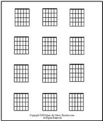 Blank Guitar Chord Chart Print It Out And Fill It In With