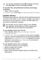 Sony ericsson z310i unlocked with universal sim duration: Sony Ericsson Z310i Software Update