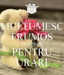 Image Result For Multumesc Pentru Urari Happy Aniversary Birthday Wishes Happy Birthday