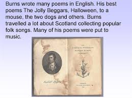Robert Burns 1759 1796 Online Presentation