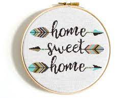 Browse through various counted cross stitch patterns and ideas suiting your home decor or for gift ideas! Home Sweet Home Cross Stitch Pattern Modern Counted Cross Etsy