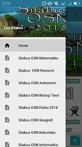 Silabus kimia disusun berdasarkan pembidangannya yaitu: Silabus Osn 2018 For Android Apk Download