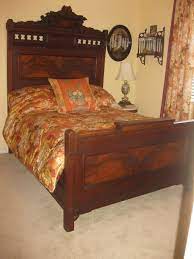 Beautiful Victorian East Lake Bedroom Set Burled Wood Walnut And Marble Top Dresser With Hidden Drawer Fine Bedroom Furniture Furniture Marble Top Dresser