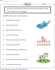 Language arts worksheets and online exercises language: 1st Grade Language Arts Worksheets