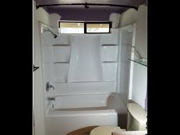 We also installed the recommended shower door. How To Install Fiberglass Tub Surround Easy Youtube