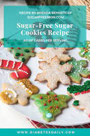 It is not too sweet, due to using glucose instead of gingerbread men can be cut out and eaten plain or decorated with icing. Sugar Free Sugar Cookies Diabetes Daily
