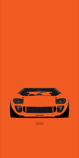 Ford Gt40 Mk2 1966 Printed Poster Vintage Racing Poster Automotive Artwork Ford Gt40