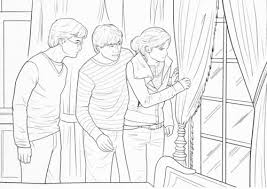 The first one above is the pictures of the three friends; Harry Potter Coloring Kit For The Love Of Harry