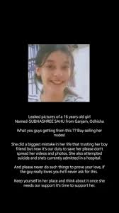 Raghav Jangid on X: subhashreesahu she was trust on her boyfriend So that  one word is very harmful for us friends  TRUST  please dont trust  blindly otherwise you also suffer