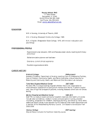 resume before