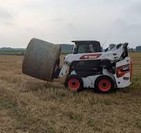 Bale Spear Pallet Forks — Storm Attachments Skid Steer Quick Attach (SSQA)