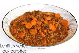 Lentilles Vertes Aux Carottes Lbhl Dietetique Plats Cuisines Recettes De Cuisine Recette Lentilles