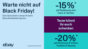 Die aktuellen ebay gutscheine für dezember 2020 und januar 2021 ! Schon Vor Der Cyber Week Sparen Top Deals Ab 14 November Bei Ebay Ebay Inc