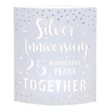 To commemorate their 25th anniversary customized crystal gifts can be a beautiful and lovely surprise. Silver 25th Anniversary Gifts Starlight Led Lantern Ebay