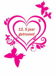 12 5 Jaar Getrouwd Inspiratie Voor 5 Of 12 5 Jarig Huwelijk Feest Kaart Bruiloft Huwelijks Gelukwensen Koperen Bruiloft