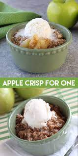 Apple Crisp For One Desserts Mug Recipes Single Serve Desserts